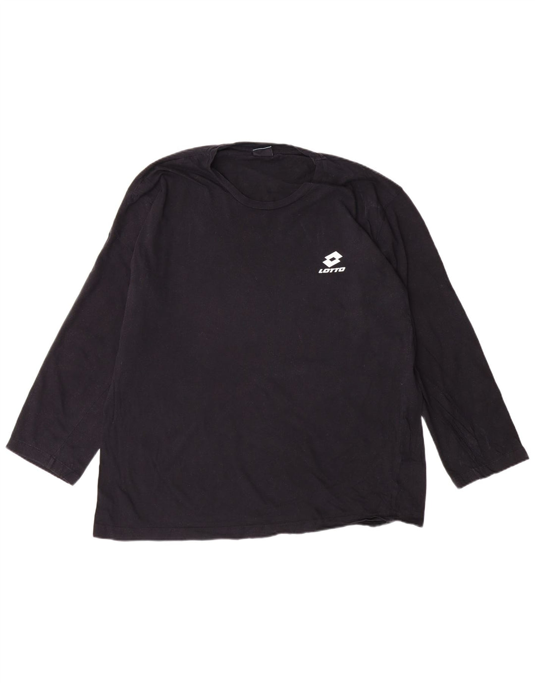 LOTTO Mens Top Long Sleeve 2XL Black Cotton