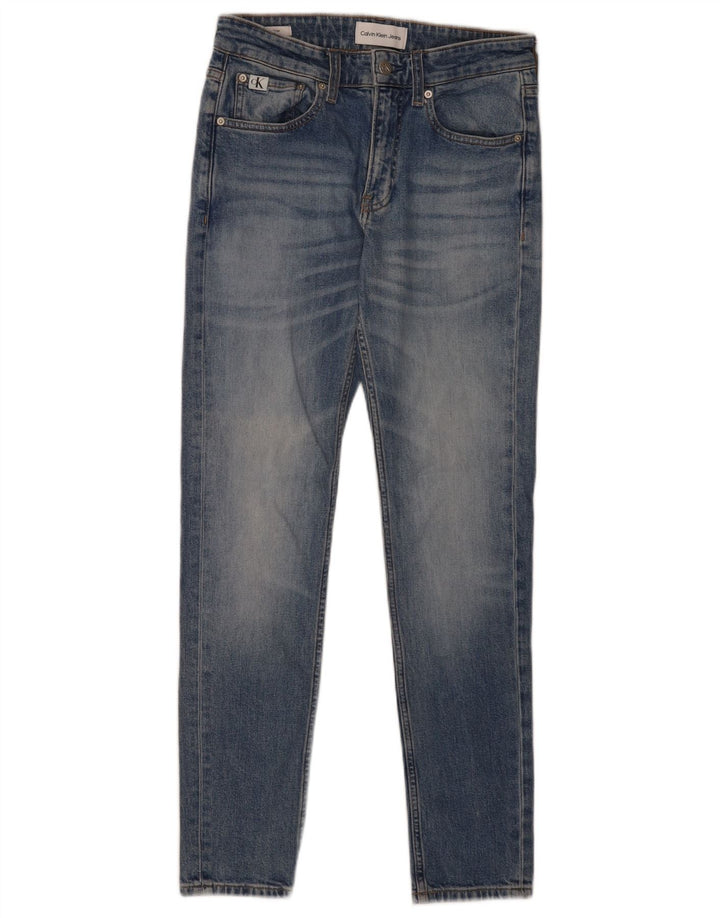 Blugi skinny pentru bărbați Calvin Klein W28 L30 albastru
