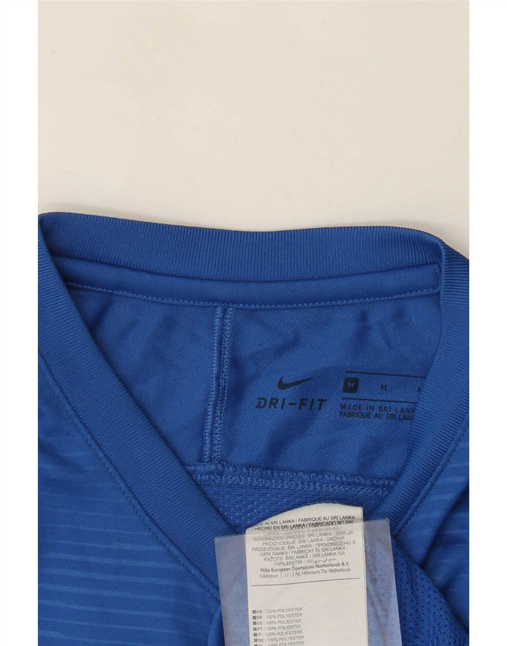 Tricou grafic Nike Dri Fit pentru bărbați Top Medium Blue Pinstripe Poliester