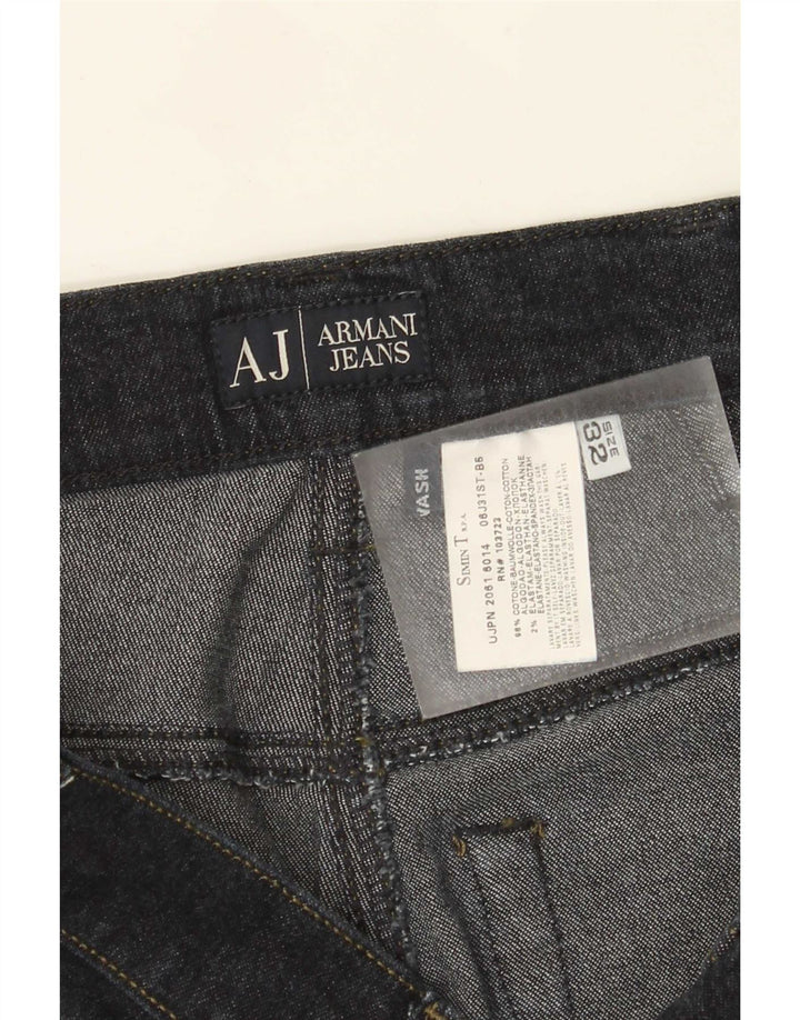 Blugi drepti pentru femei Armani L32 L34 Bumbac bleumarin
