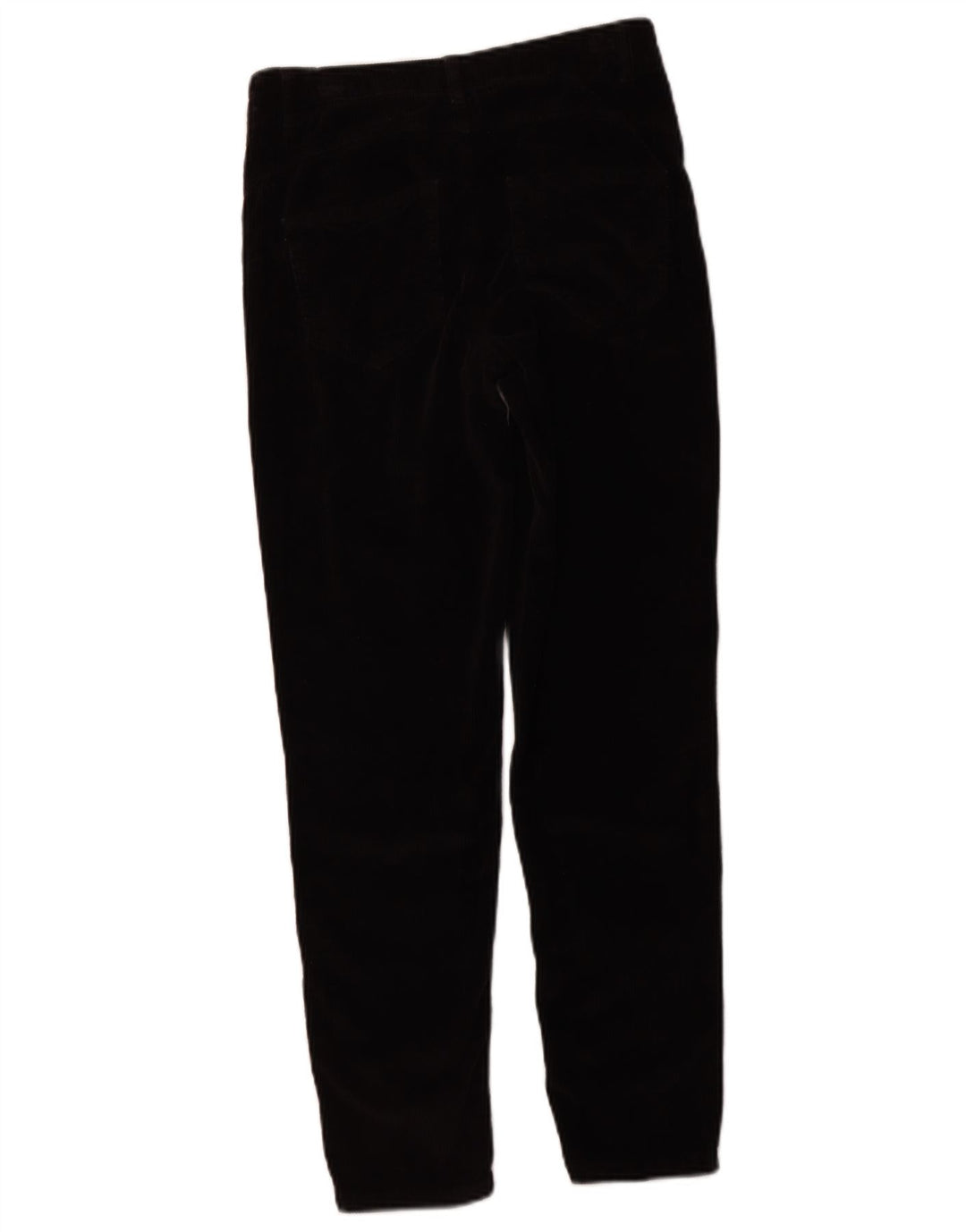 Pantaloni subțiri din catifea pentru femei BENETTON UK 8 Small W26 L27 bumbac negru