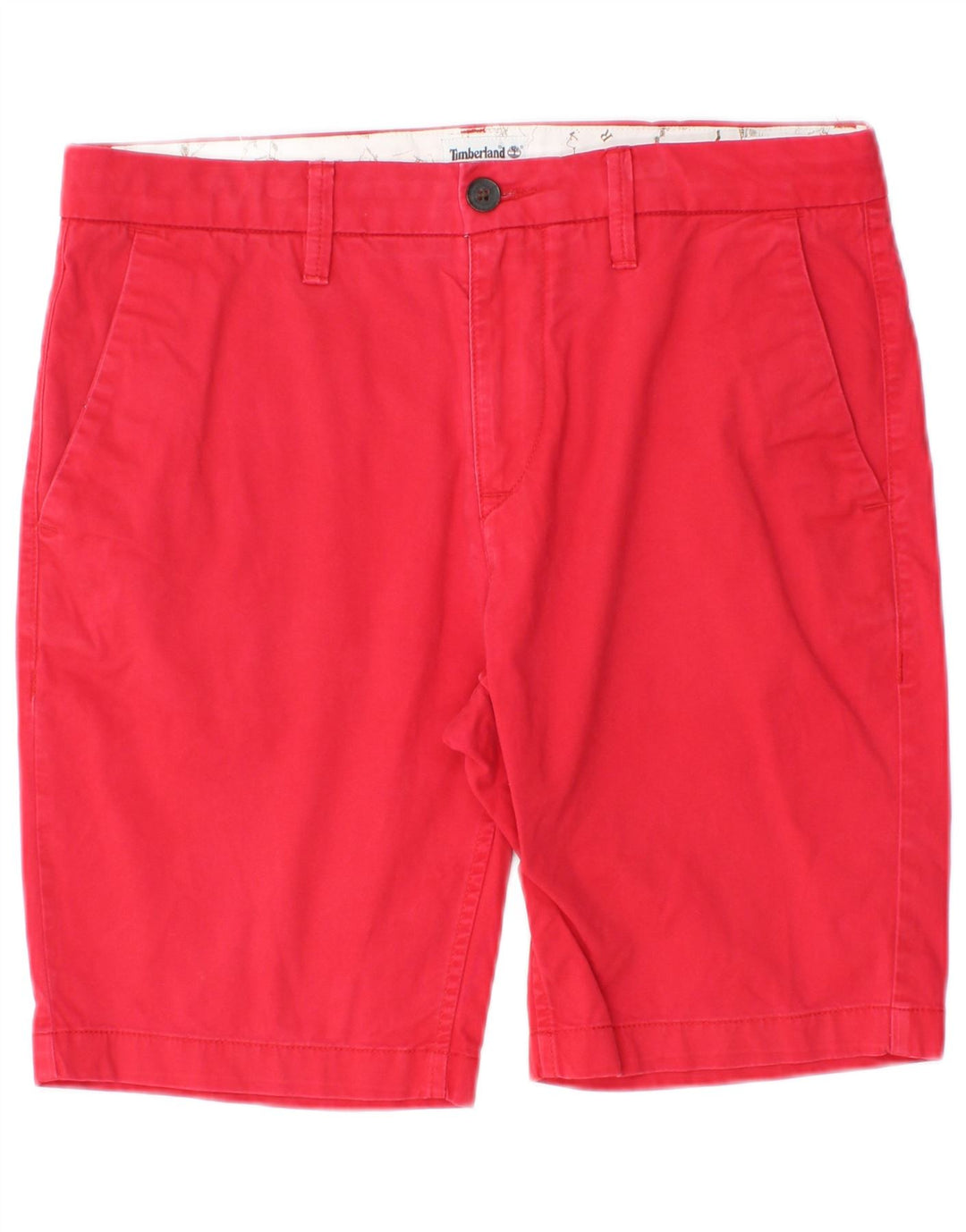 Pantaloni scurți chino pentru bărbați Timberland W31, bumbac roșu mediu