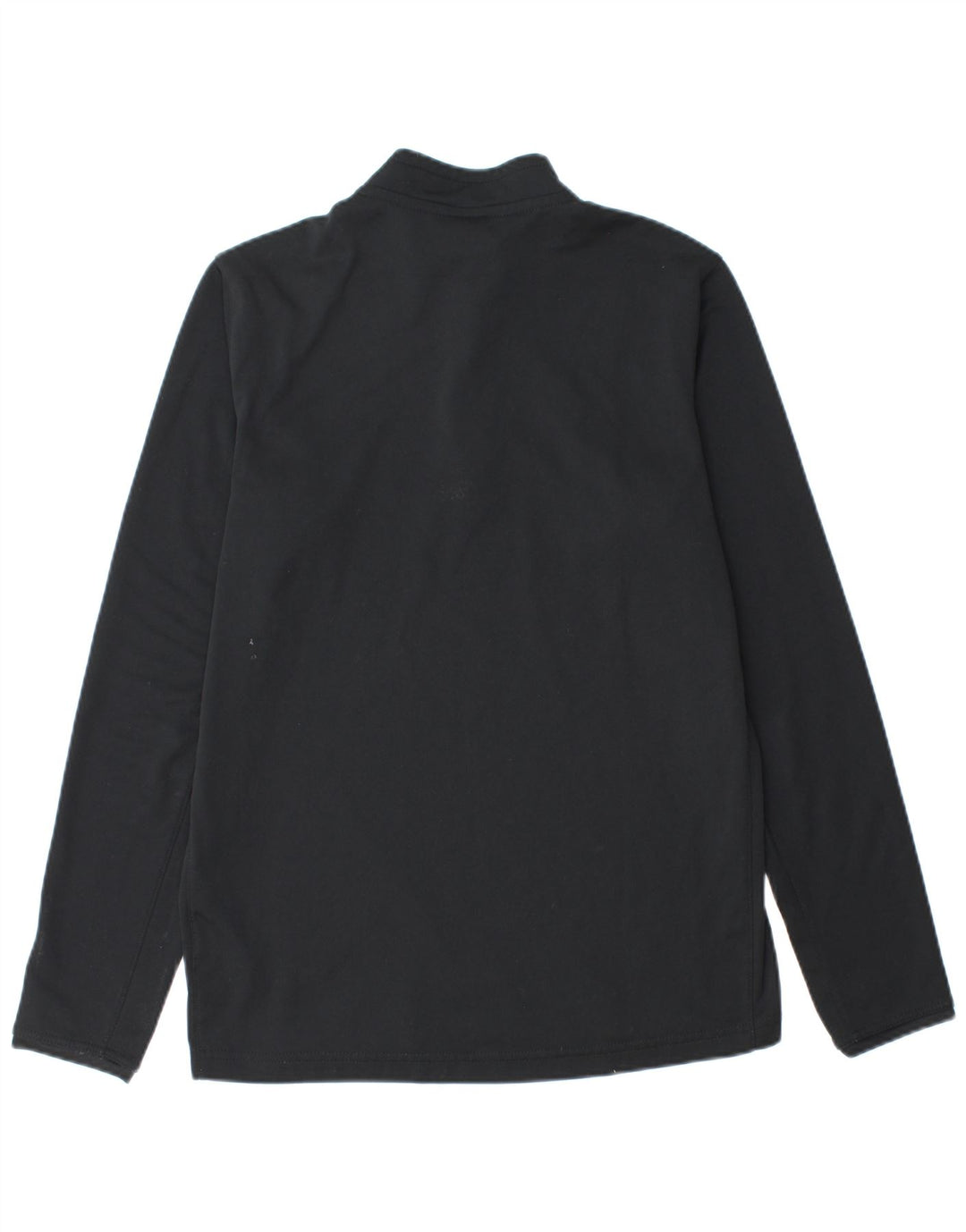 Top de trening pentru bărbați Dri Fit, cu fermoar și gât, din poliester negru mediu