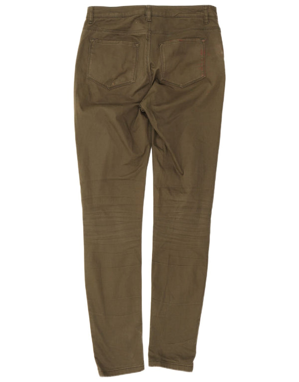 Pantaloni casual skinny Hobbs pentru femei UK 8 Small W28 L29 Kaki Bumbac
