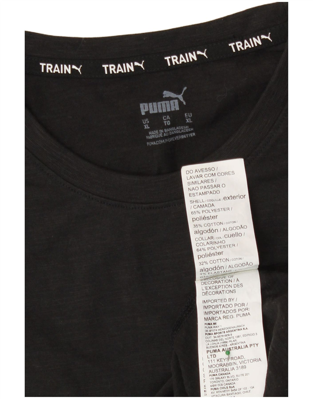 Tricou grafic Puma pentru bărbați Top XL poliester negru