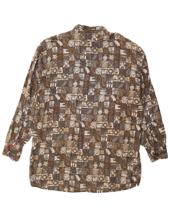 Cămașă lungă pentru bărbați SIGNUM, mare, gri, mozaic