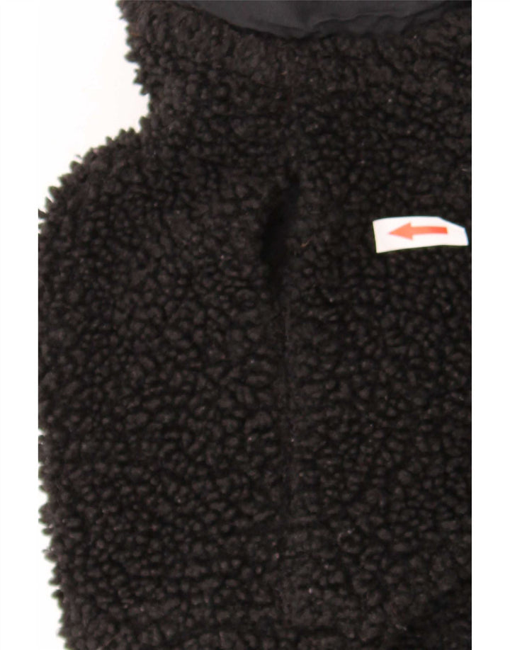 Dunnes Stores Jachetă fleece supradimensionată pentru femei UK 10 Poliester negru mic