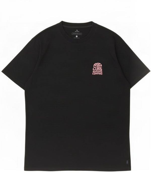 Tricou Rip Curl pentru bărbați, cu ajustare standard, Top mare din bumbac negru
