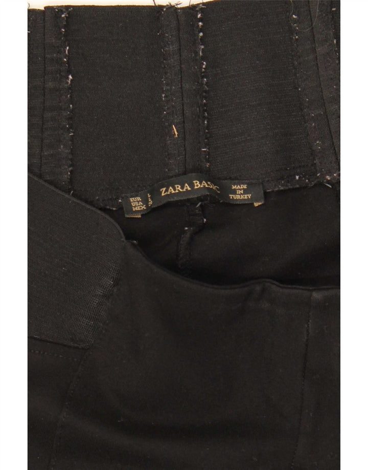 Leggings crop pentru femei Zara UK 16 Large Black