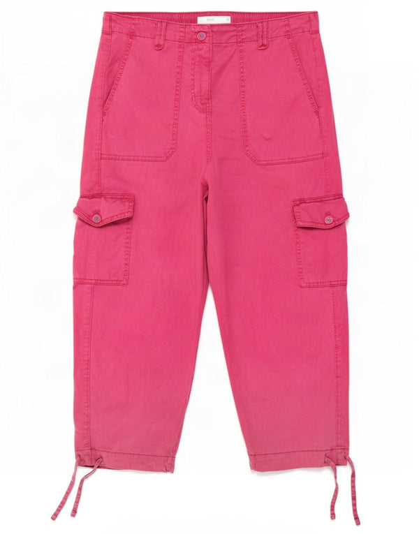 Marks & Spencer Pantaloni Cargo Capri pentru femei UK 12 Medium W30 L22 Roz