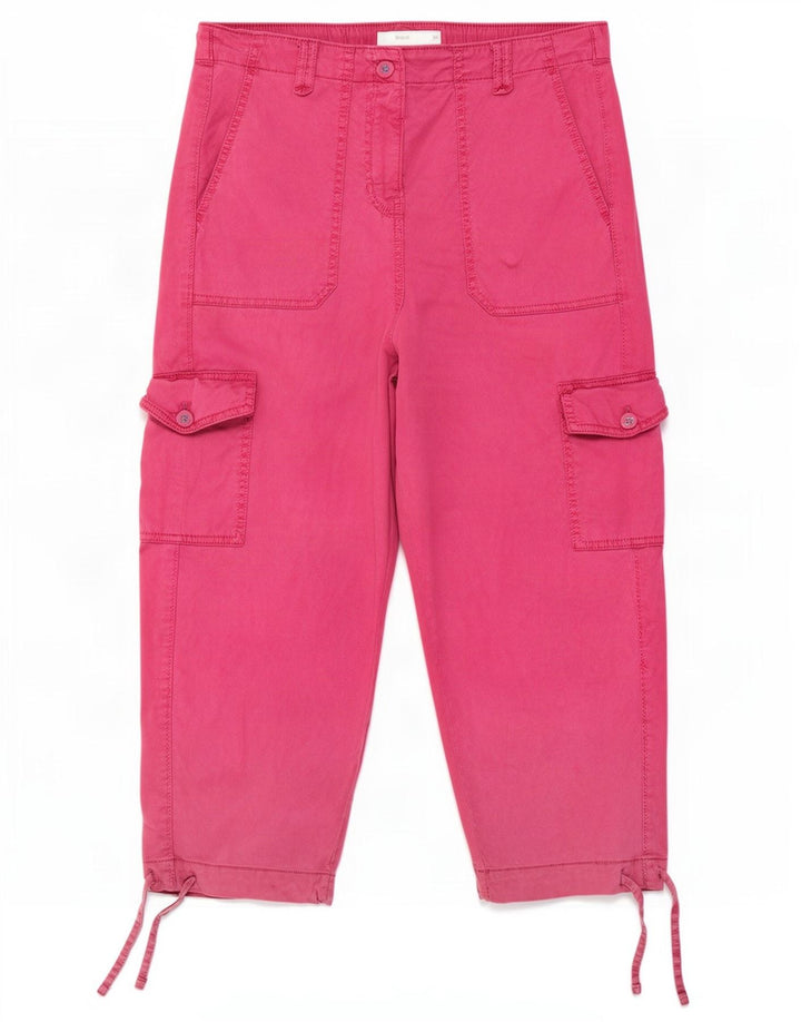 Marks & Spencer Pantaloni Cargo Capri pentru femei UK 12 Medium W30 L22 Roz