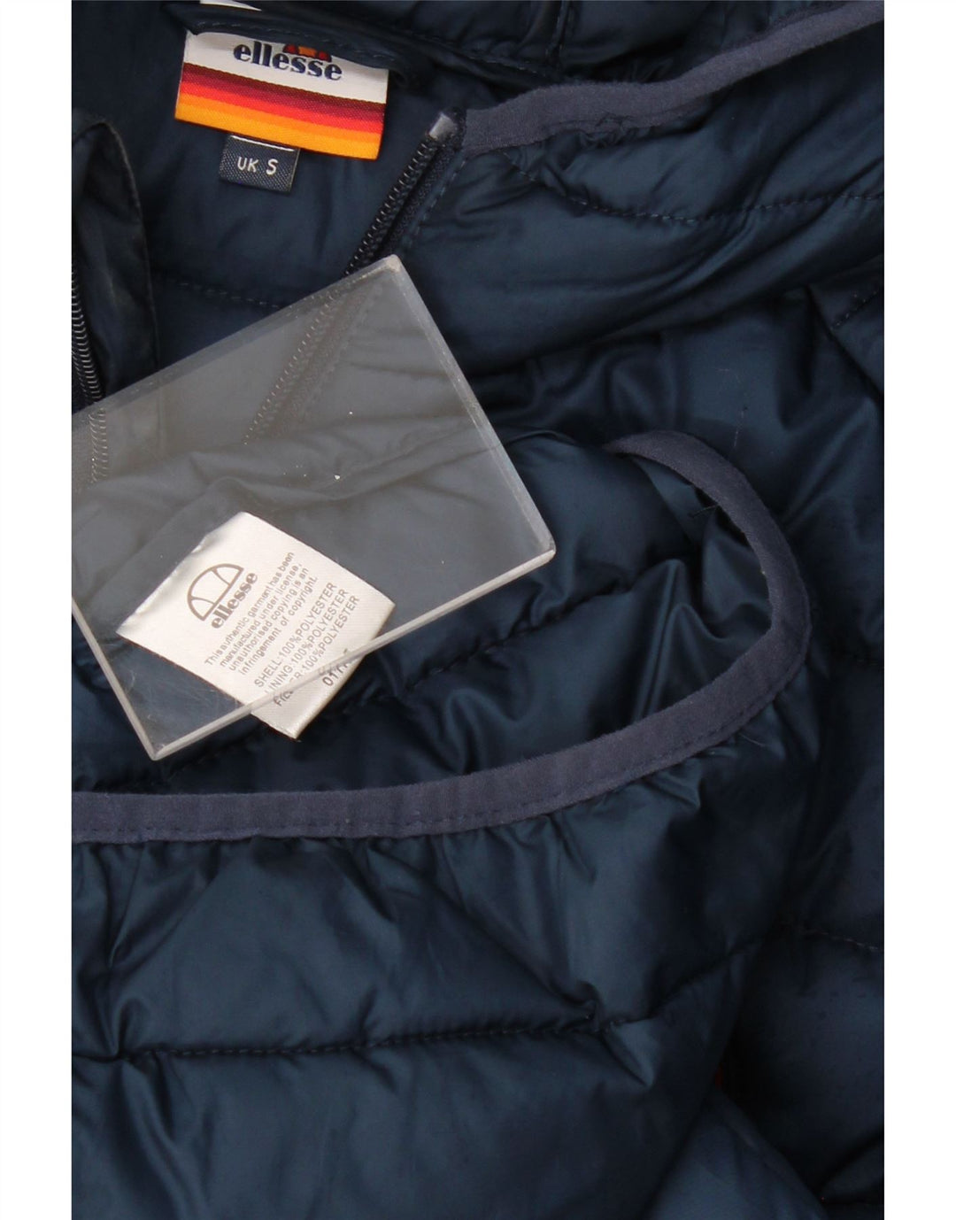Jachetă căptușită cu glugă pentru bărbați ELLESSE UK 36 Poliester bleumarin mic