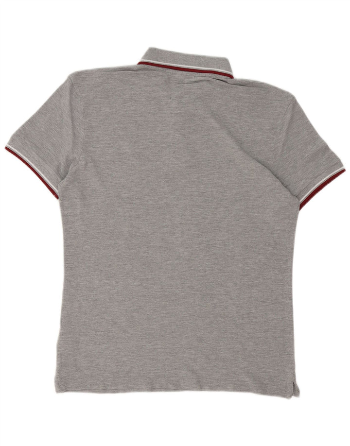 Cămașă polo Diadora pentru bărbați, cu formă regulată, din bumbac gri mediu