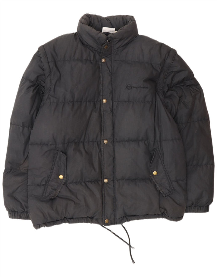 Jachetă căptușită pentru bărbați Sergio Tacchini UK 42 XL Bumbac bleumarin