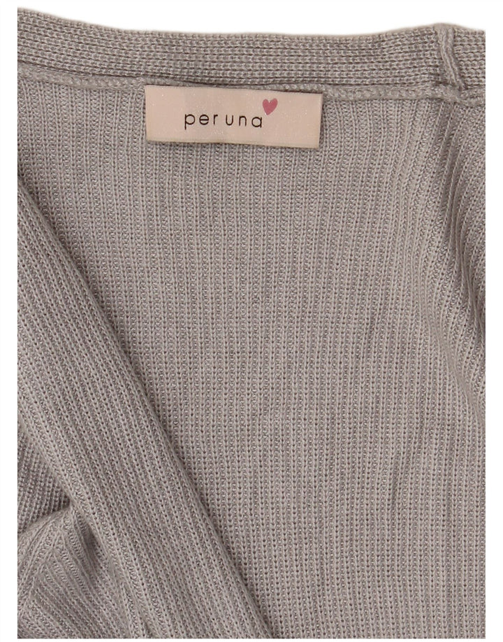 Pulover cardigan deschis pentru femei Per Una UK 14 mare gri