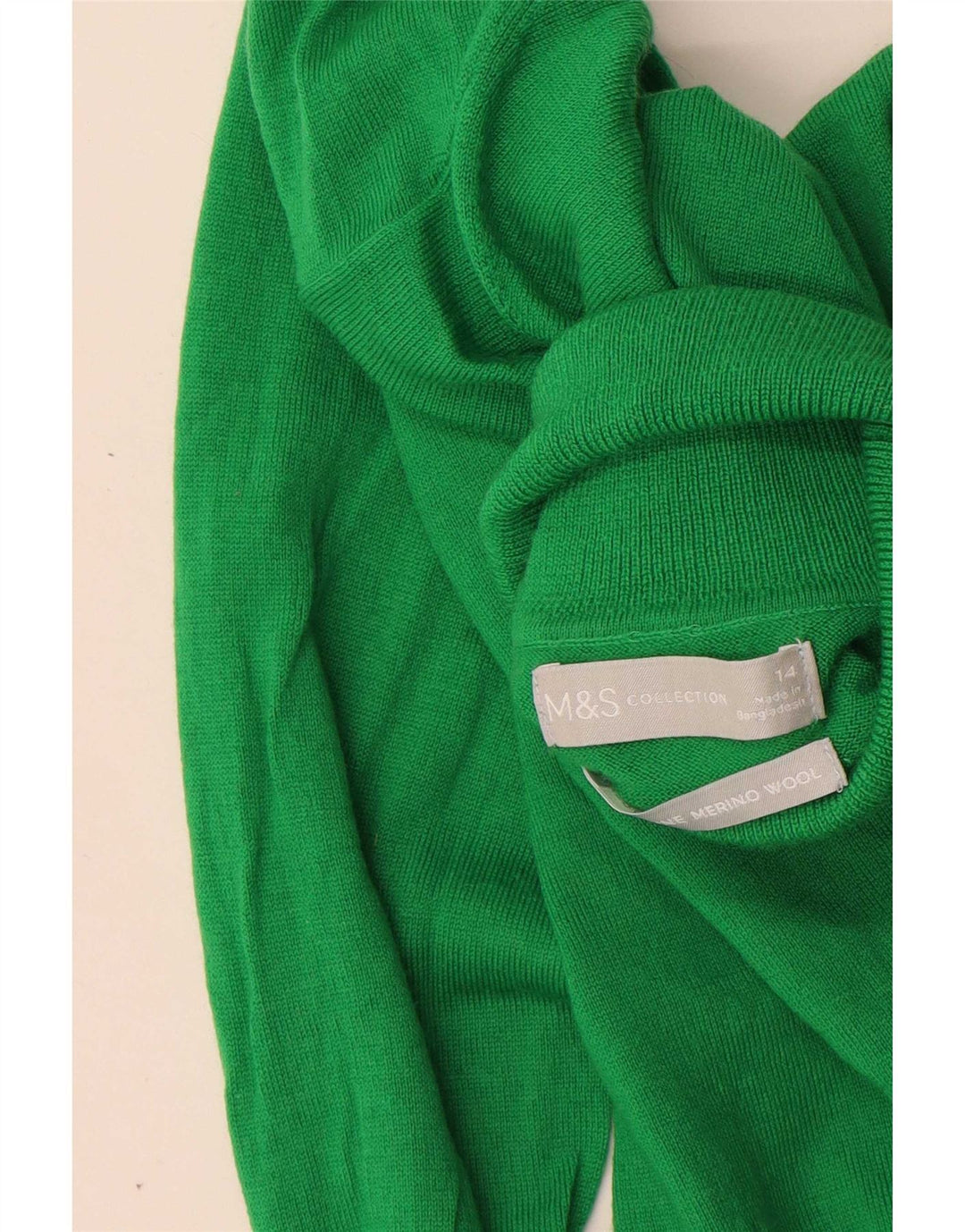 Marks & Spencer Pulover cu gât rulat pentru femei UK 14 Large Green