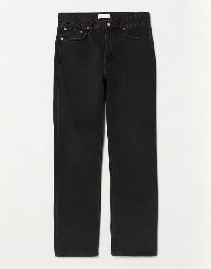 Blugi drepti pentru femei Zara EU 40 Medium W30 L29 Bumbac bleumarin