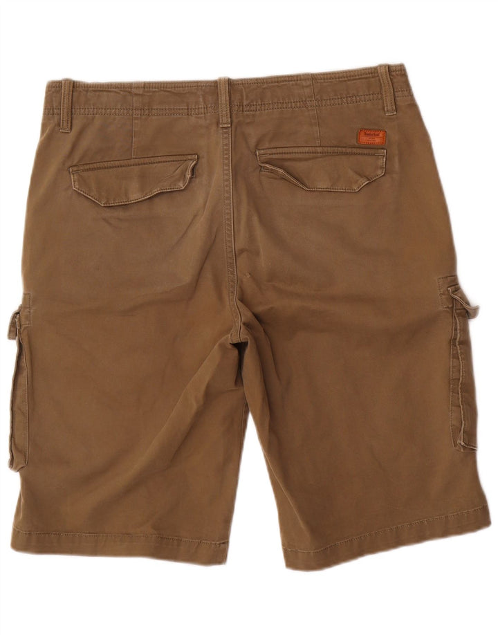 Pantaloni scurți cargo pentru bărbați Timberland W30, bumbac mediu bej