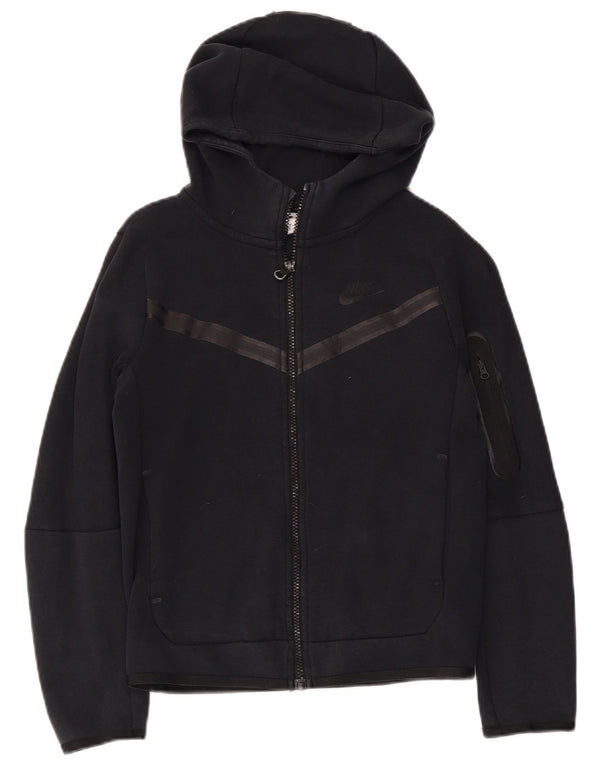 Pulover Nike pentru băieți, cu fermoar, 10-11 ani, bumbac negru mediu