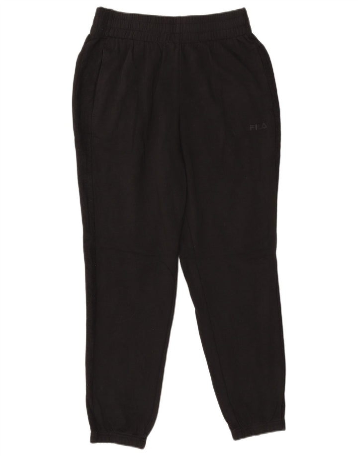 Pantaloni de trening FILA Bărbați Joggeri Mici Bumbac Negru