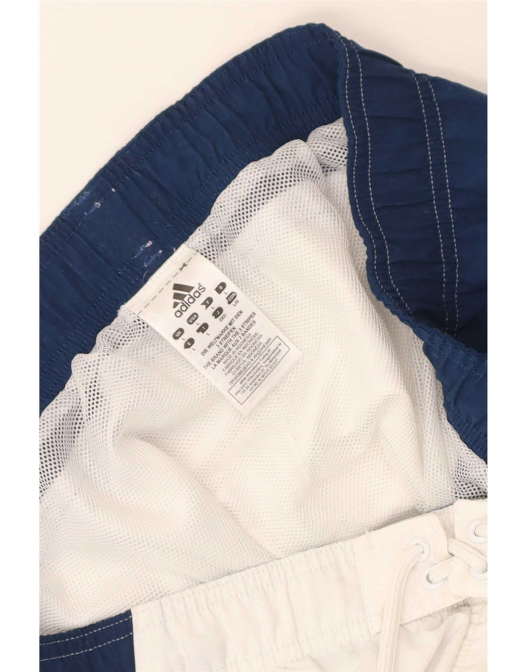 Pantaloni scurți de înot grafic pentru bărbați Adidas, mari, alb, din poliester