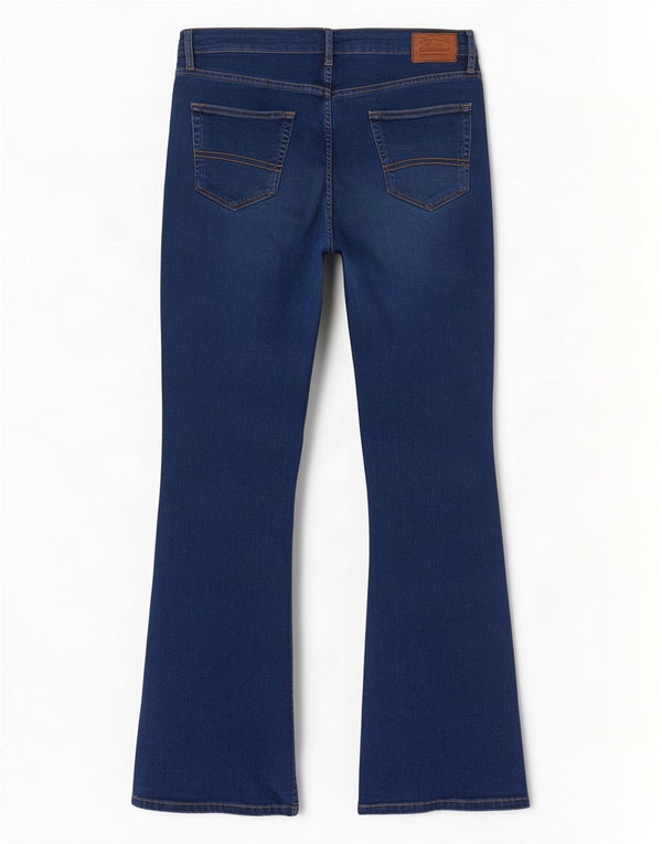 Fat Face Blugi Brooke Bootcut pentru femei UK 18 XL W36 L28 Blue Cotton