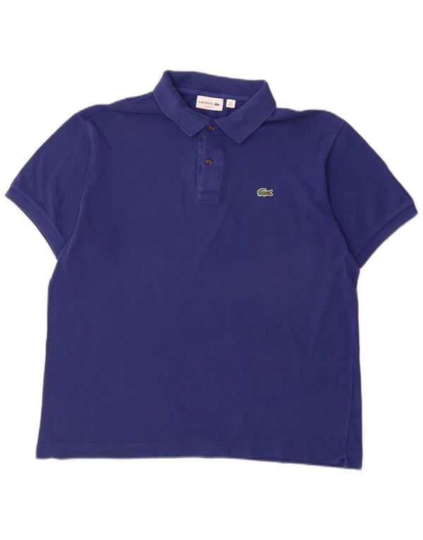Tricou polo Lacoste Classic Fit pentru bărbați Mărimea 6 XL Bumbac albastru
