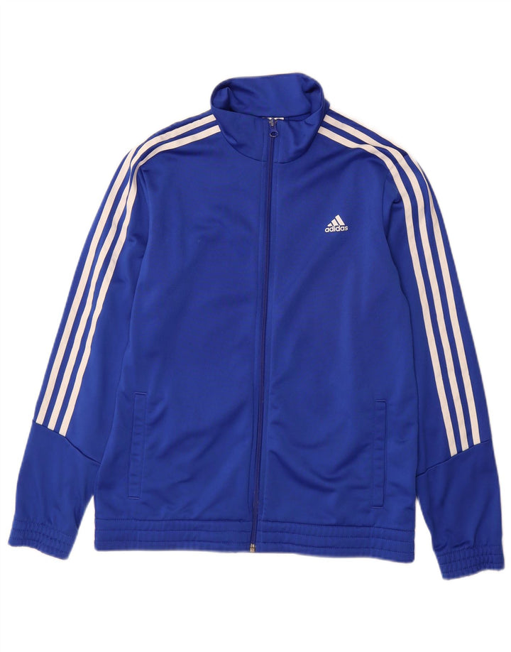 Jachetă de trening pentru băieți Adidas 13-14 ani poliester albastru