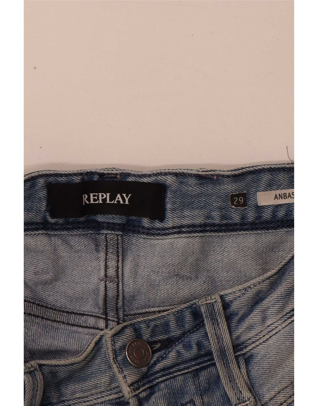 Replay Blugi Anbass Slim pentru bărbați W29 L30 Albastru