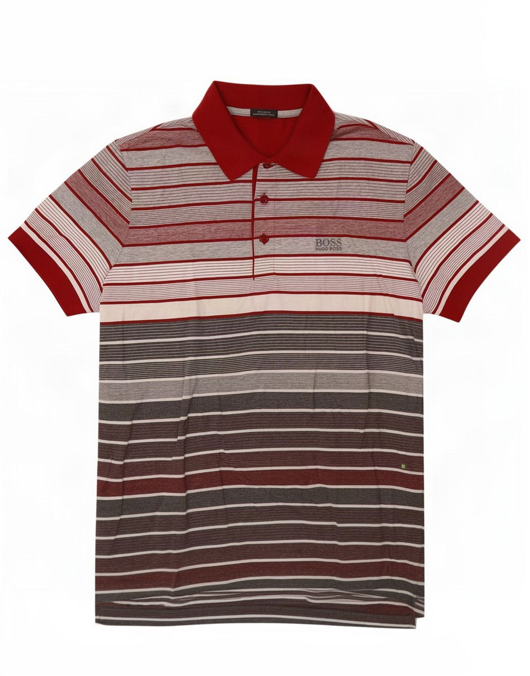 Tricou polo Hugo Boss pentru bărbați, bumbac cu dungi roșii mici