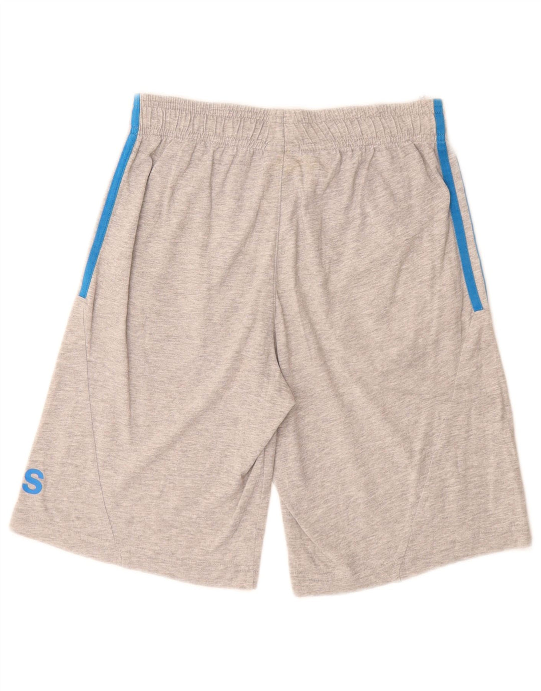 Pantaloni scurți sport grafic Adidas pentru băieți 13-14 ani, bumbac gri