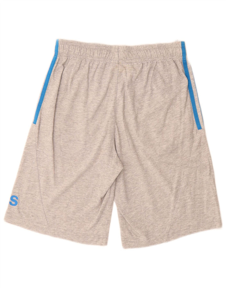 Pantaloni scurți sport grafic Adidas pentru băieți 13-14 ani, bumbac gri