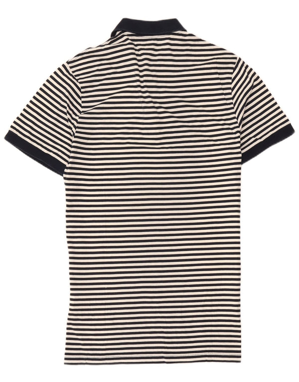 Tricou polo pentru rugby pentru bărbați Fred Perry XL, bumbac cu dungi albastru bleumarin