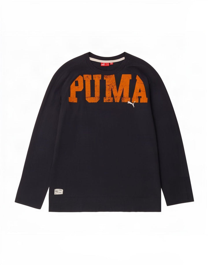 Tricou cu mânecă lungă Puma pentru bărbați, gri, bumbac