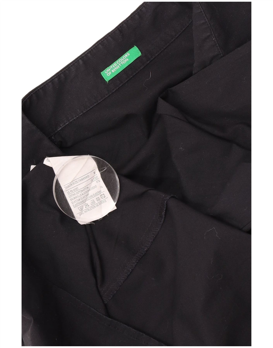 Pulover pentru femei Benetton UK 10 Bumbac negru mic