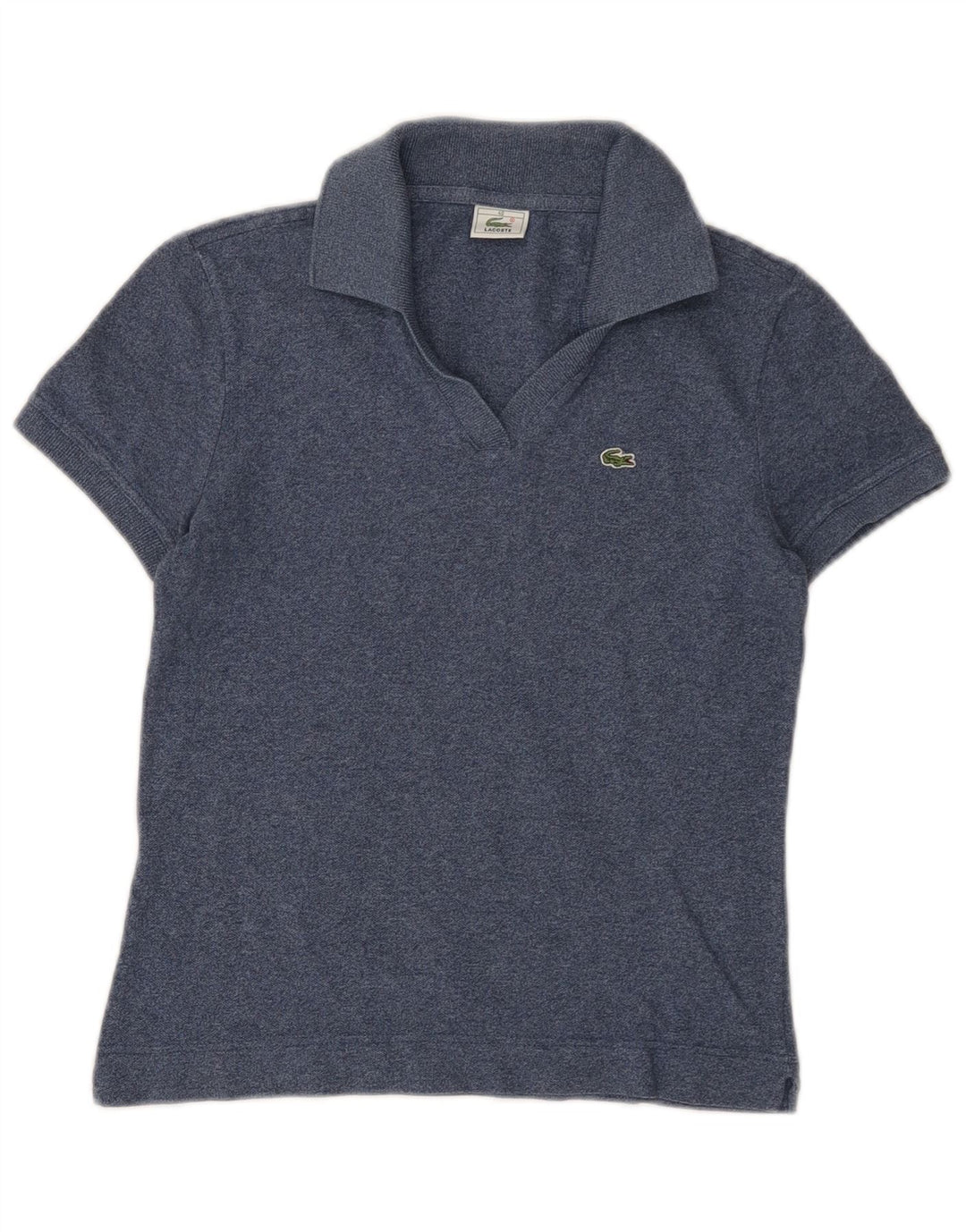 Tricou polo Lacoste pentru femei Mărimea 40 Bumbac cu pete albastru bleumarin mediu