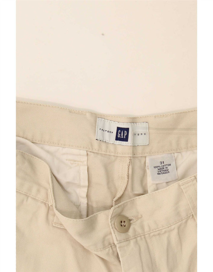 Pantaloni scurți chino pentru bărbați Gap W31, bumbac, bej mediu