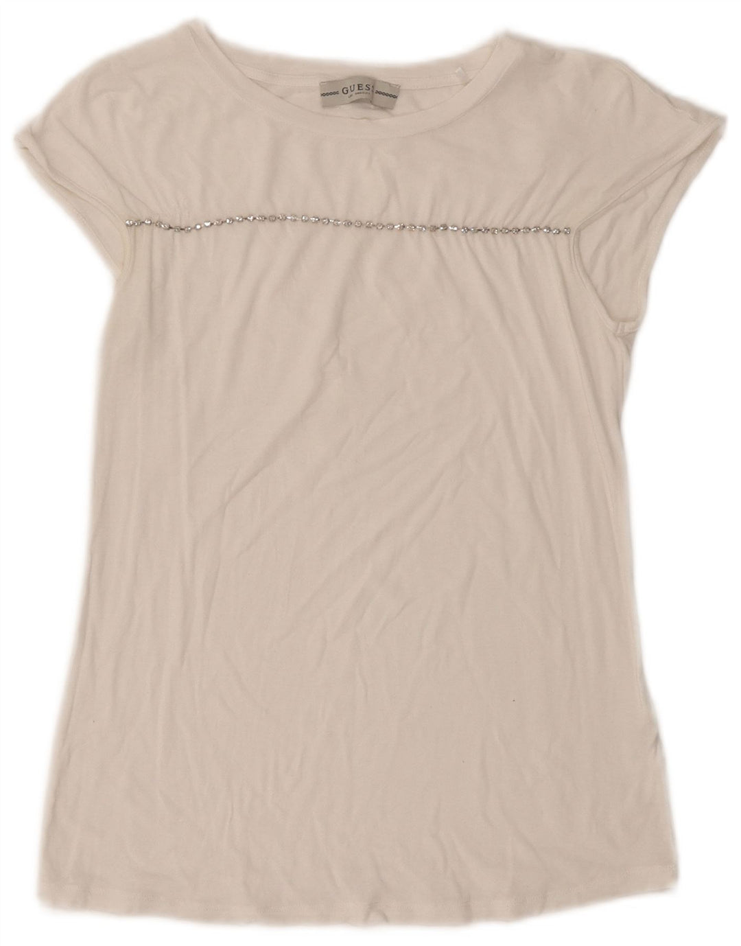 GUESS Tricou pentru femei Top UK 10 Small White