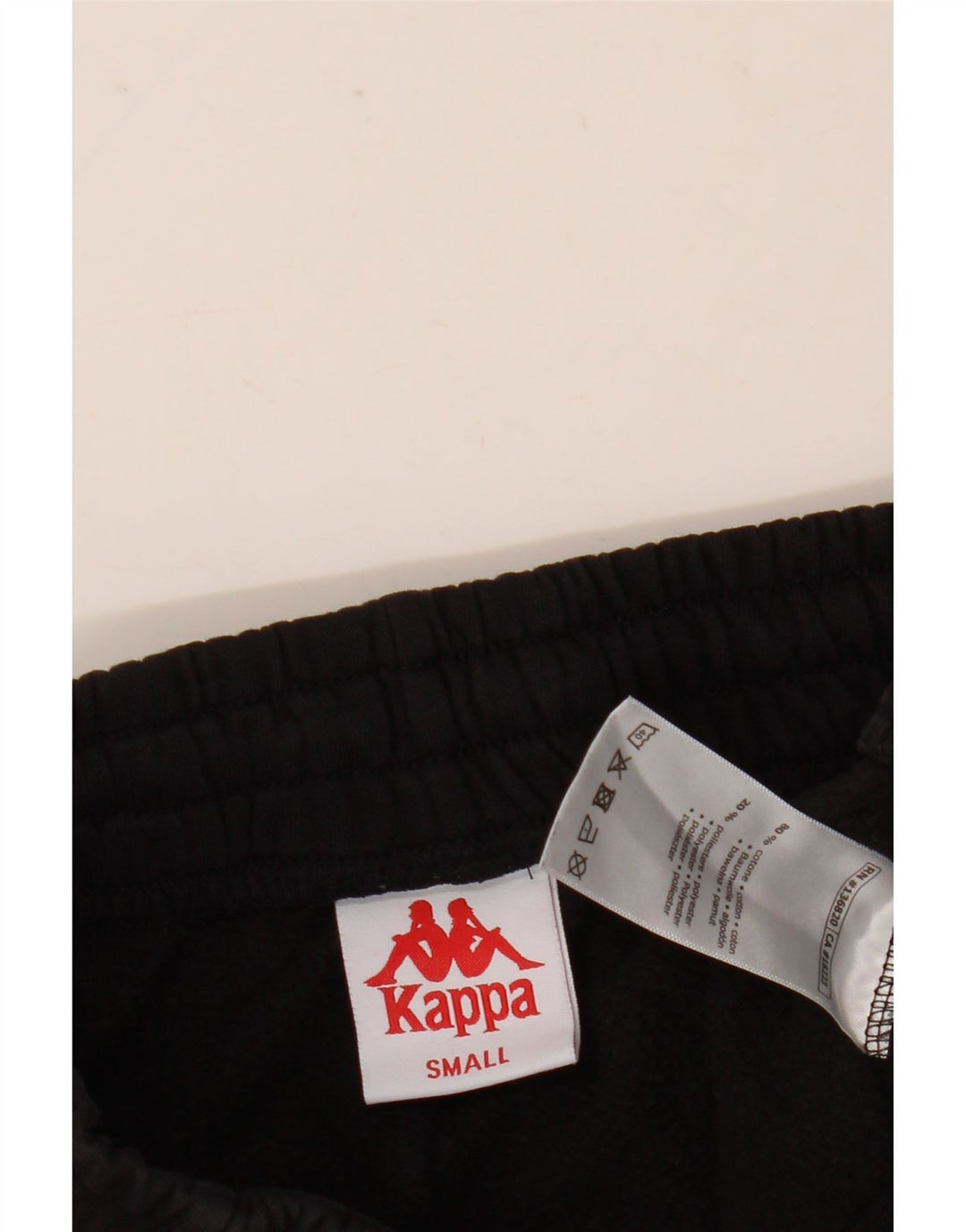 Pantaloni de trening pentru bărbați Kappa Pantaloni de jogging Mici Bumbac Negru
