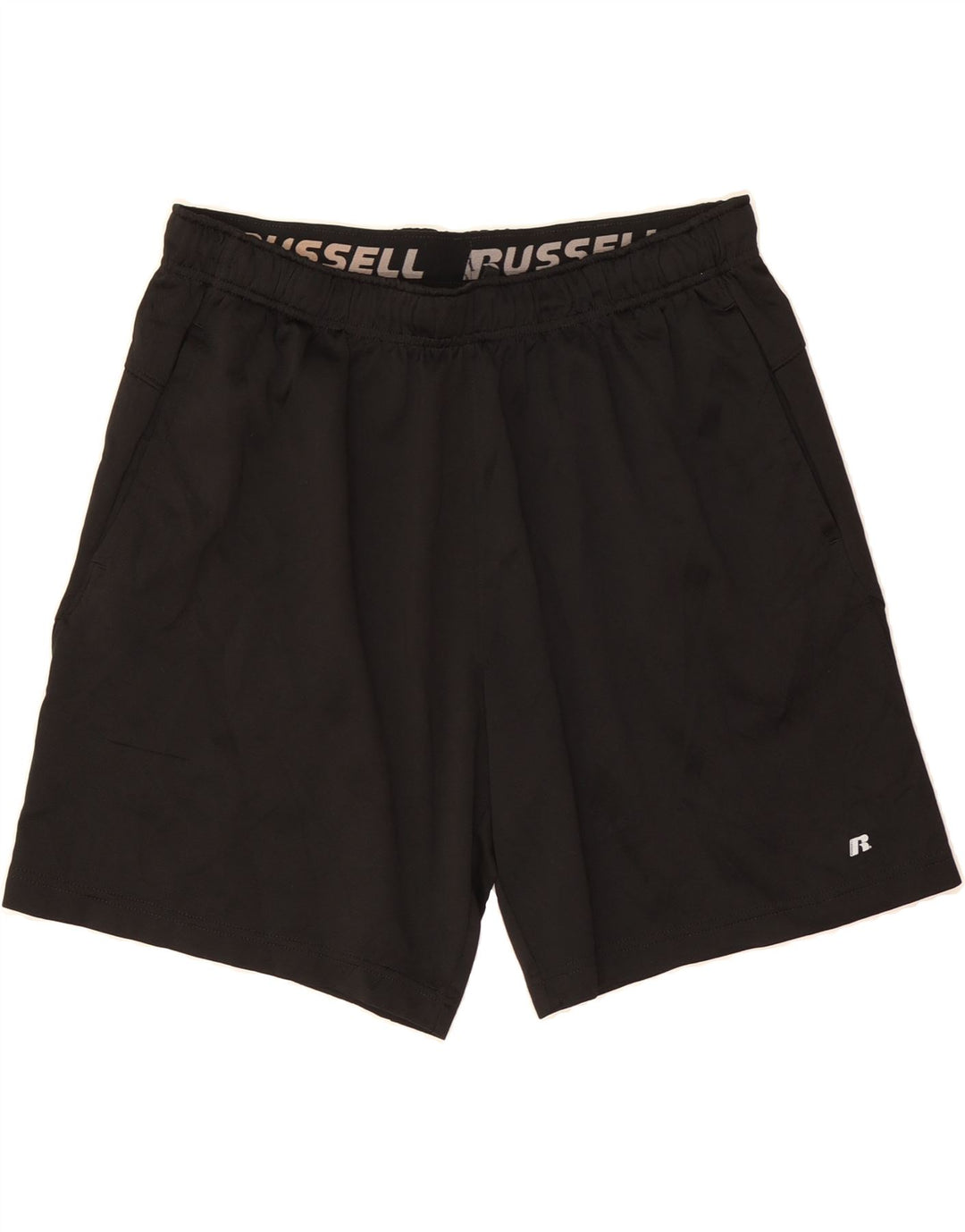 RUSSELL ATHLETIC Mens Sport Shorts Large Black Polyester Vintage Russell Athletic and Second-Hand Russell Athletic from Messina Hembry 