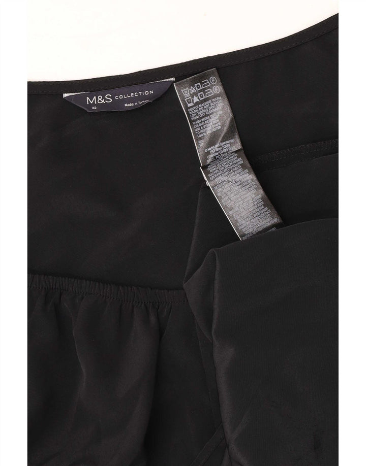 Bluză pentru femei Marks & Spencer UK 22 3XL Poliester negru