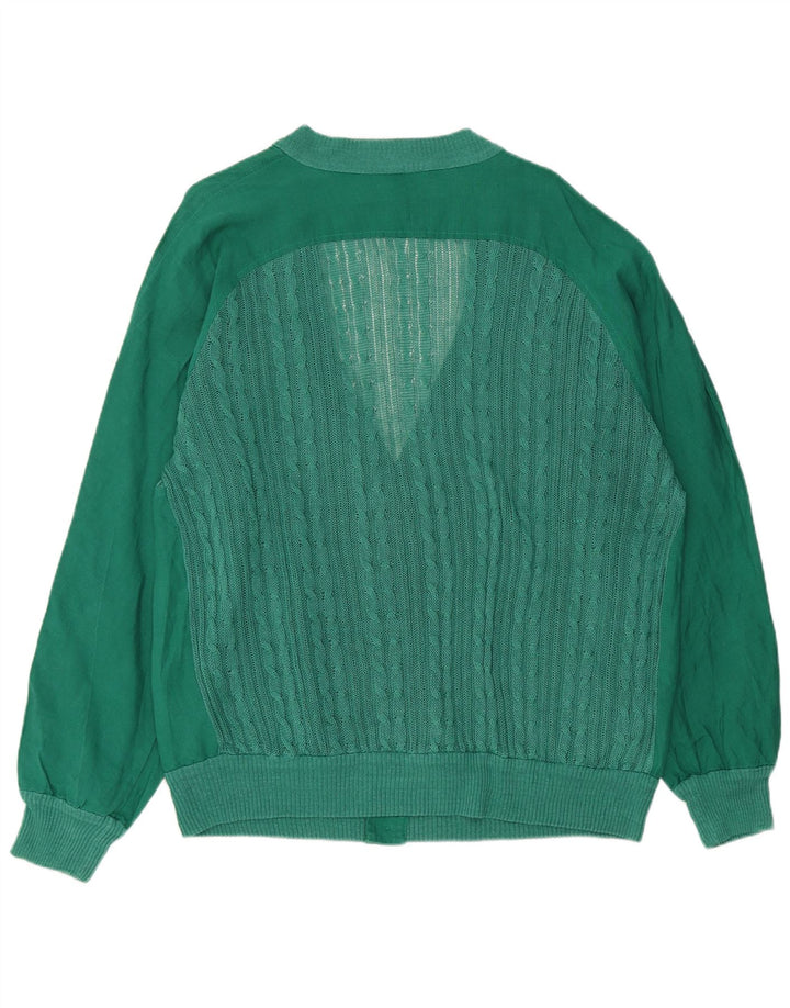 Pulover Cardigan Vintage pentru bărbați IT 44 XL Verde