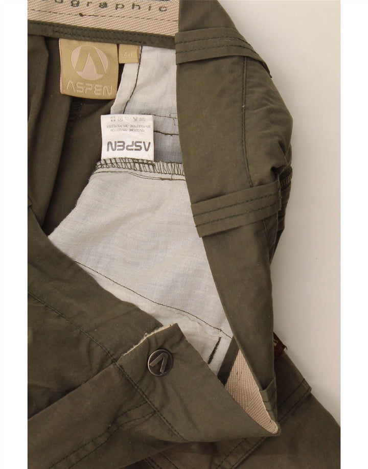 Pantaloni scurți cargo pentru bărbați Aspen IT 50 Large W34 Khaki Bumbac