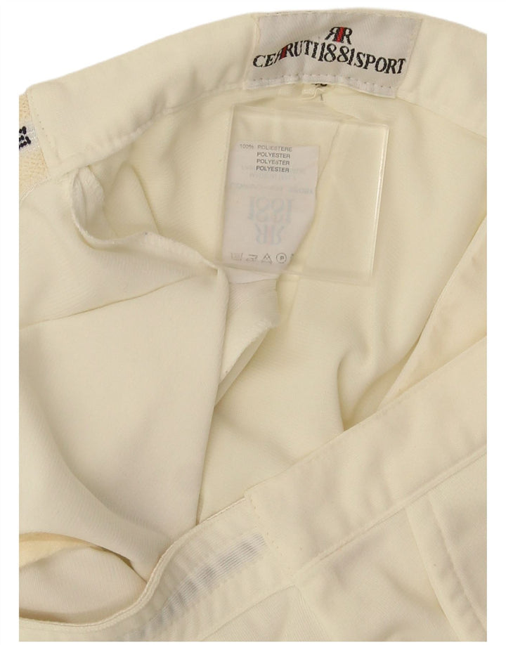 Pantaloni scurți Chino Cerruti 1881 pentru bărbați IT 46 Small W28 Poliester alb