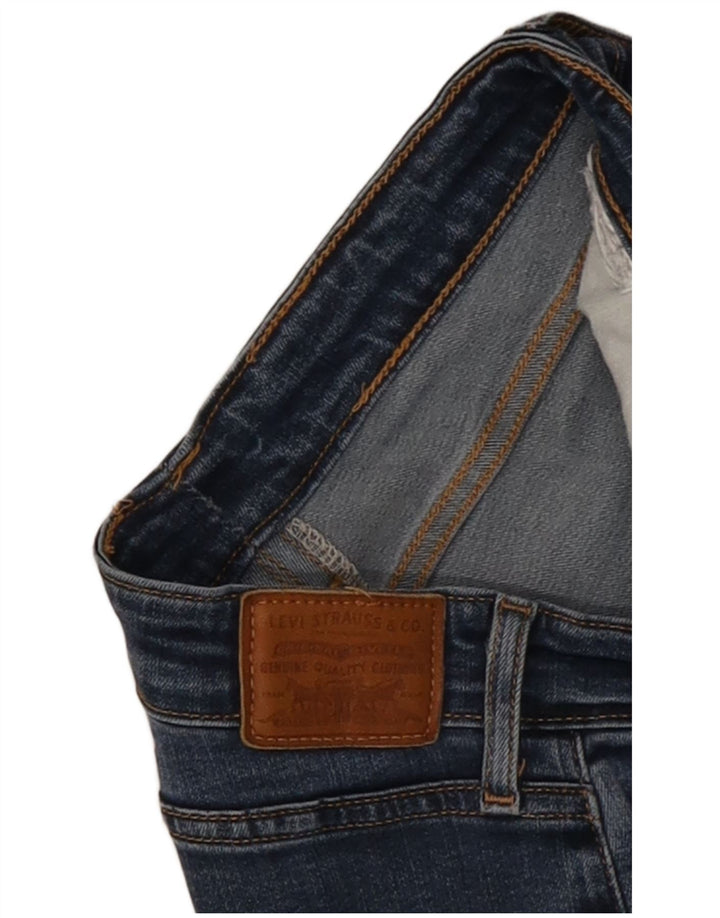 Blugi tăiați cu talie înaltă Levi's L28 L25 albastru