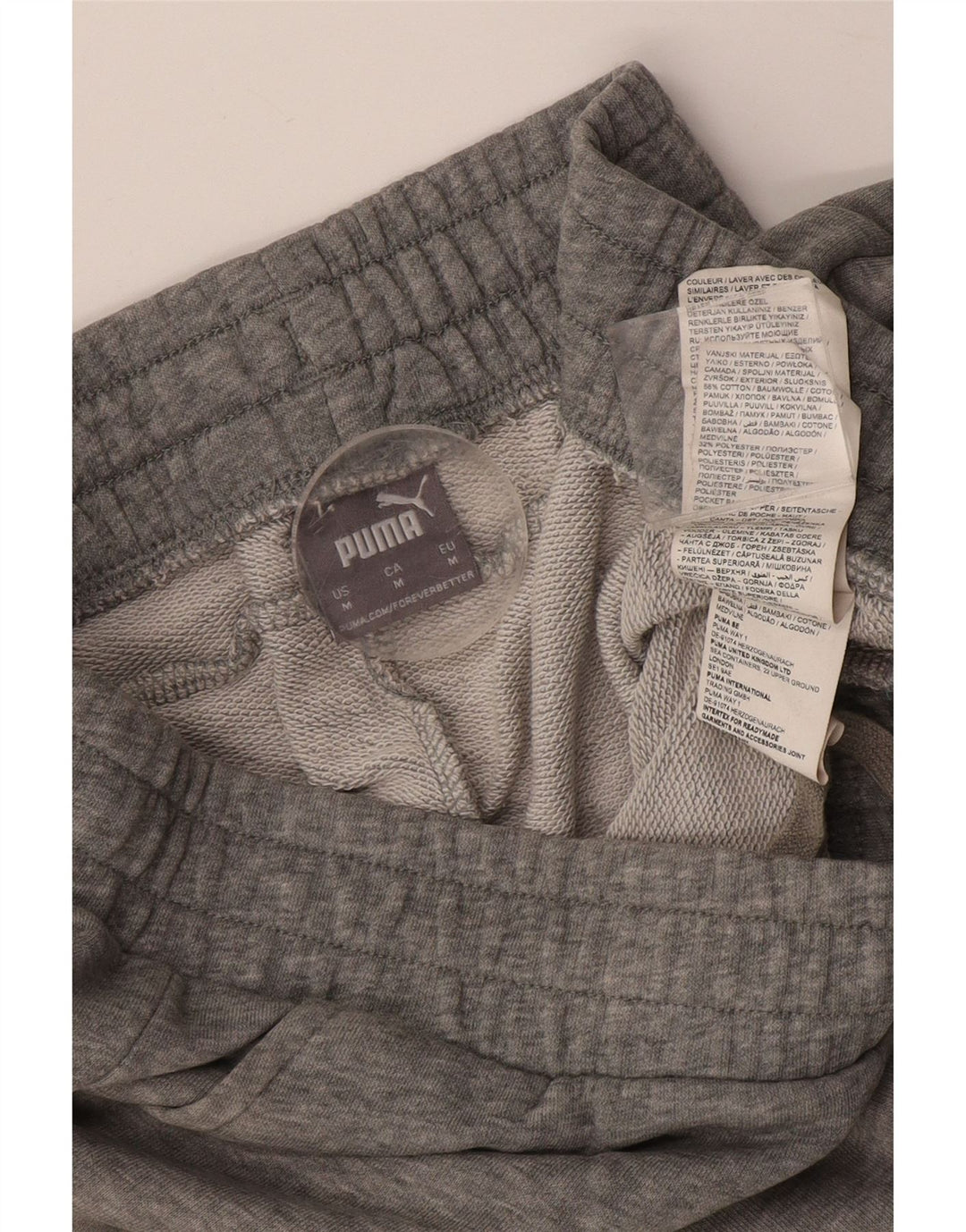 Pantaloni scurți sport Puma pentru bărbați, bumbac, gri mediu