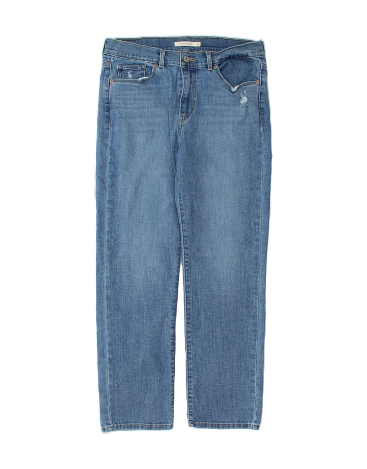 LEVI'S Womens Classic Fit Straight Jeans US 8 Medium W32 L27 Blue Cotton Vintage Levi's and Second-Hand Levi's from Messina Hembry 
