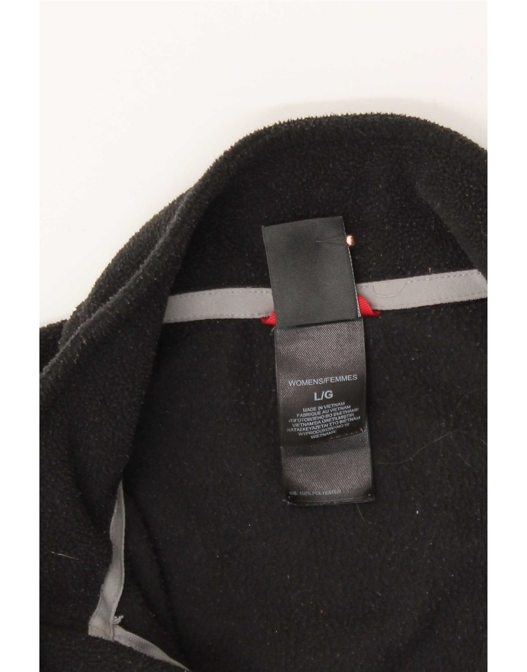 The North Face Womens Liner Fleece Jacket UK 16 Large Black Polyester