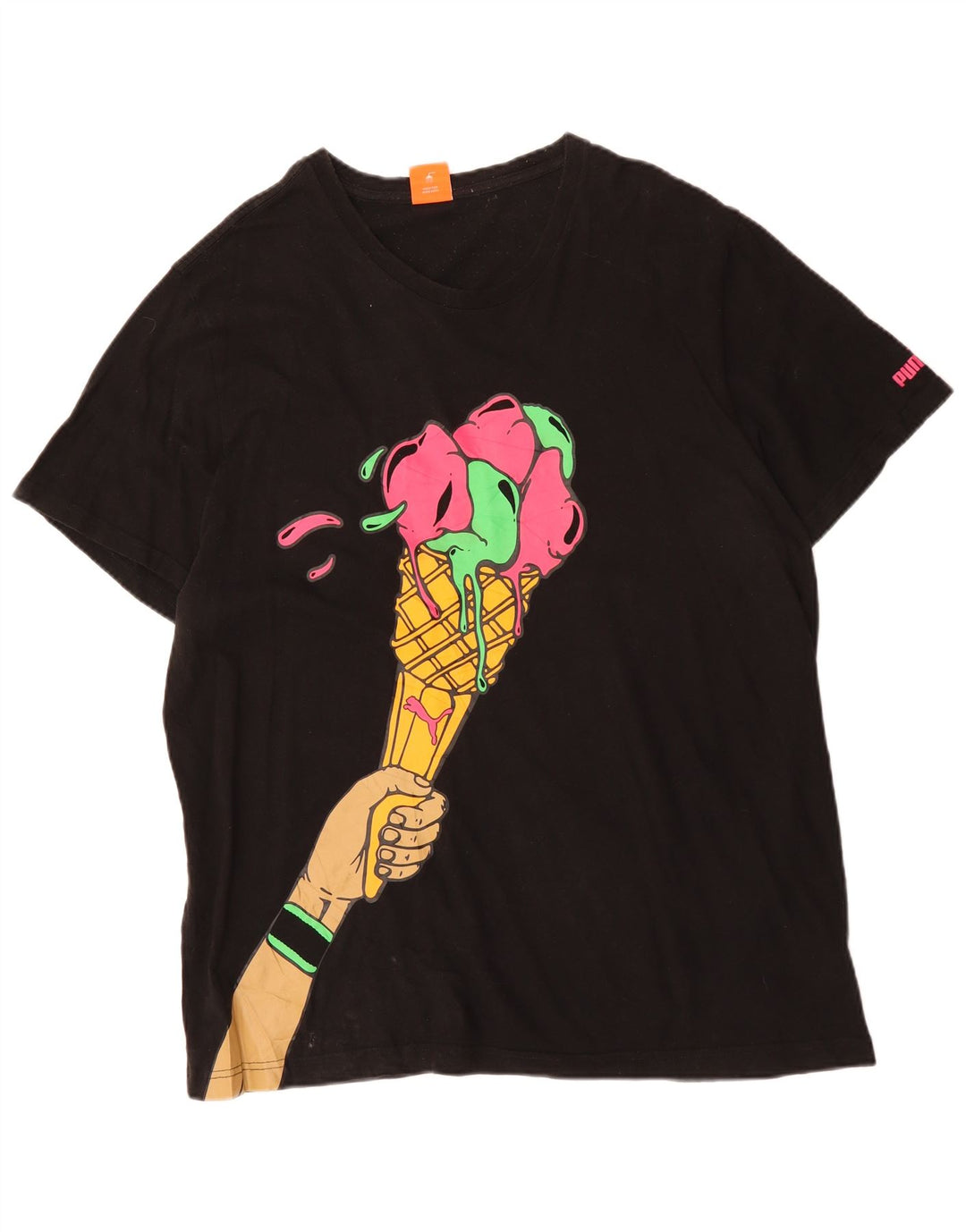 Tricou grafic PUMA pentru bărbați Top 2XL bumbac negru