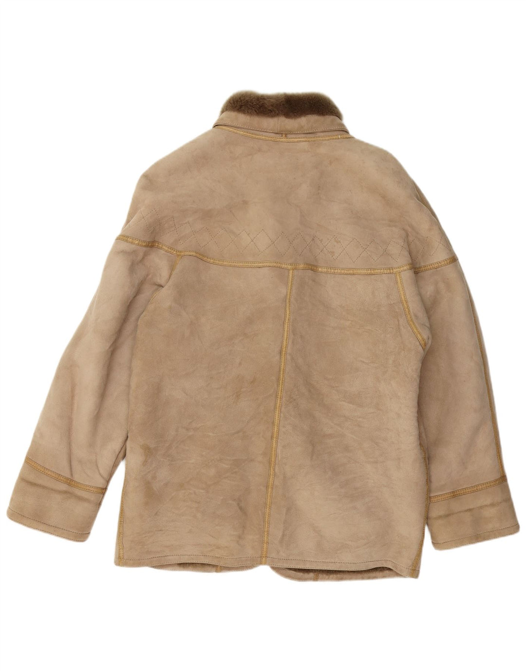 Jachetă pentru femei din shearling CONBIPEL UK 16 mare, bej, din shearling